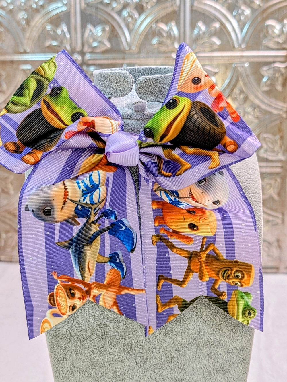 Large Size Kids Purple Brain Rot Hairbow